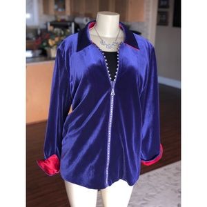 Velvet & sparkle jacket by The Quackery Factory